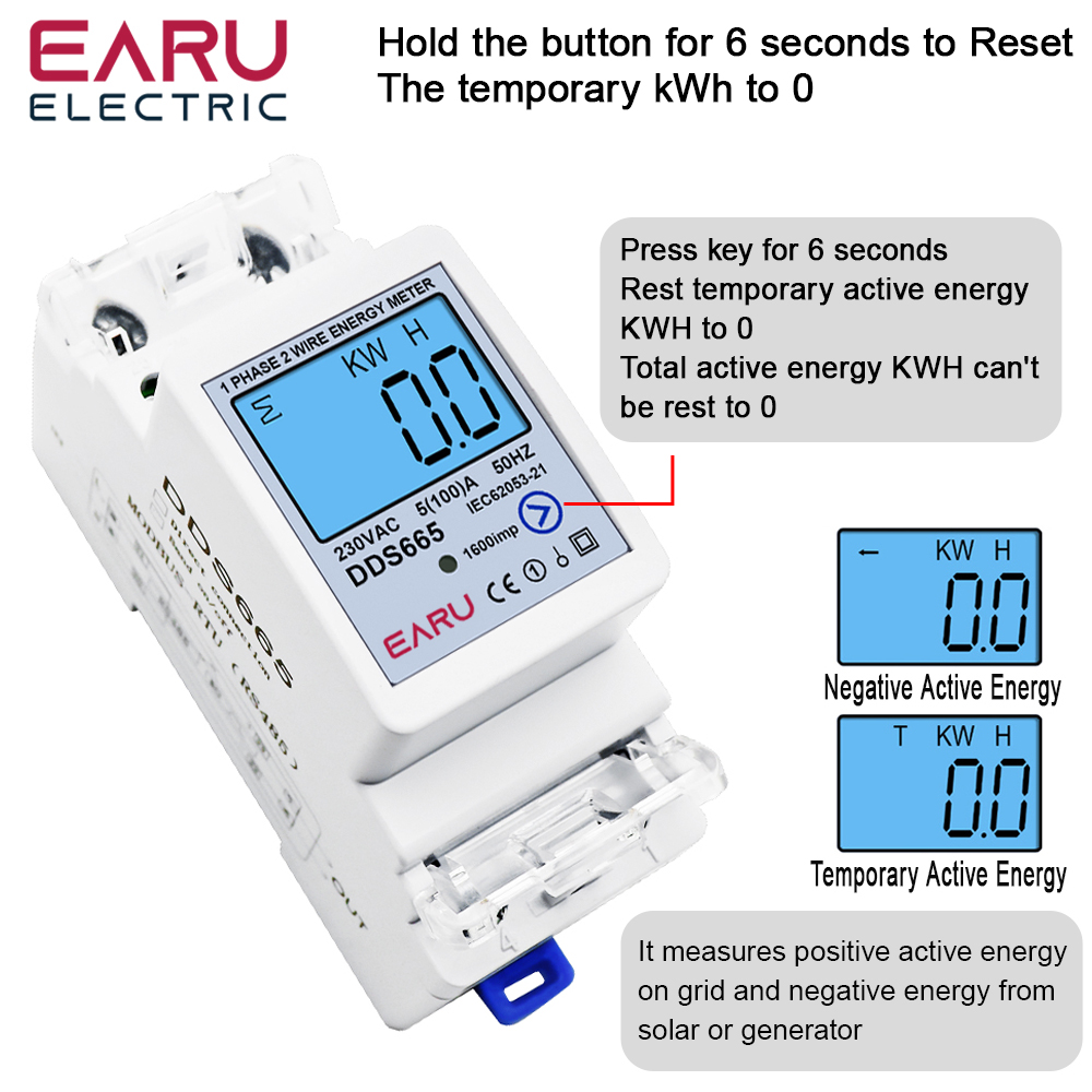عداد طاقة ثنائي الاتجاه EARU A - مراجعة Renewable Energy Demonstration Kit وسعره